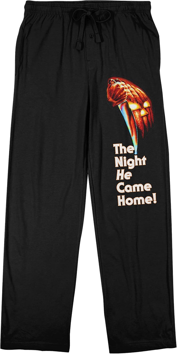 Bio World John Carpenter's Halloween He Came Home Men's Black Sleep Pajama Pants - Image 1